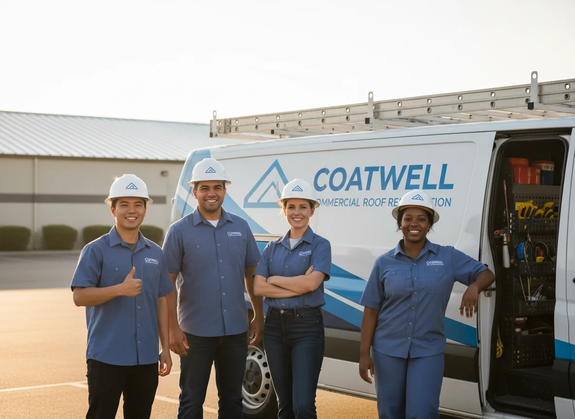 Commercial roof coating company in Nevis, MN