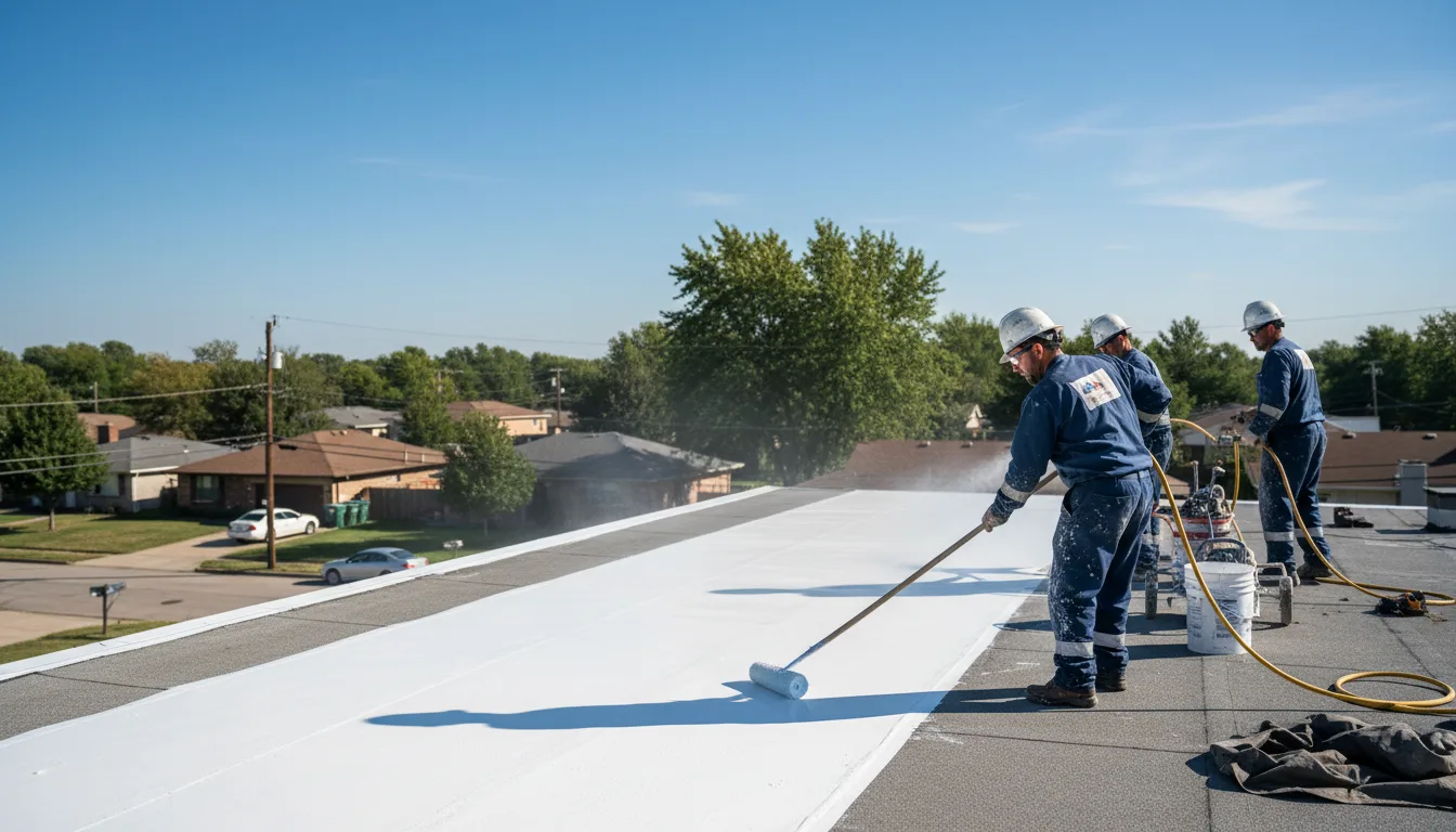 Commercial roof coating in Nevis, MN near me